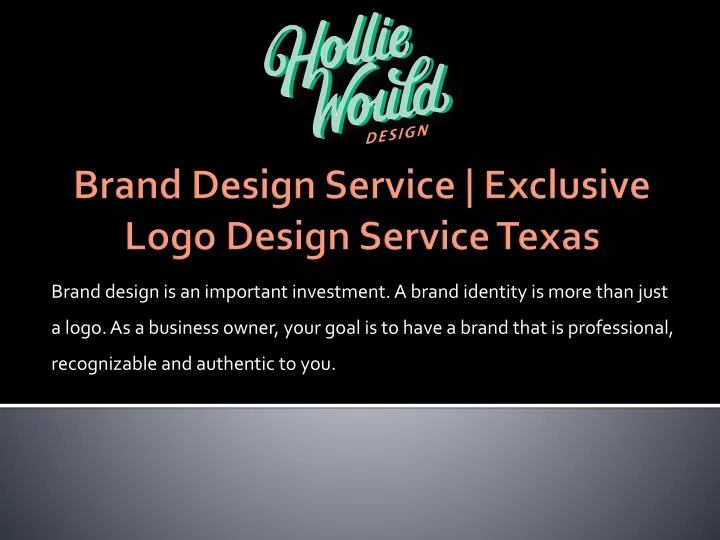 brand design service exclusive logo design service texas