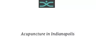 acupuncture in indianapolis