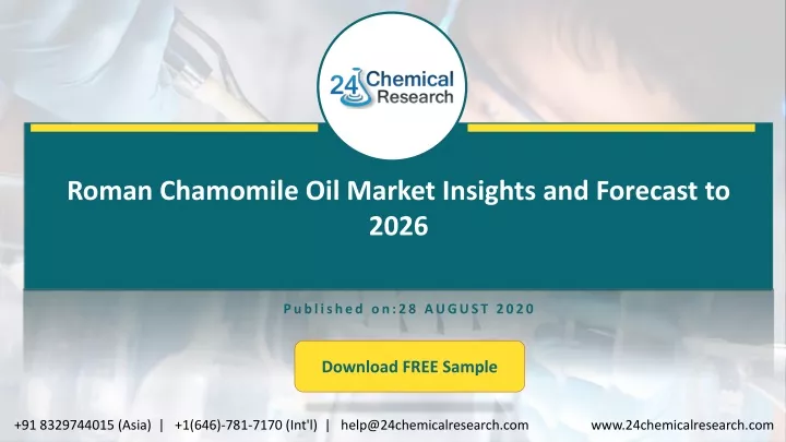 roman chamomile oil market insights and forecast
