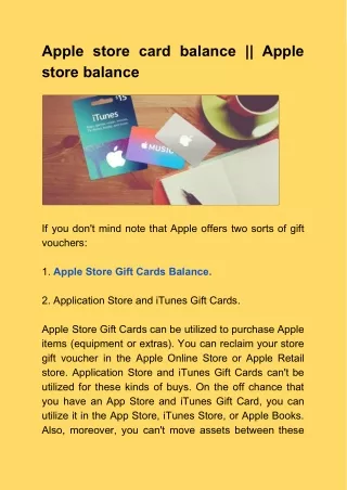 Apple store card balance || Apple store balance