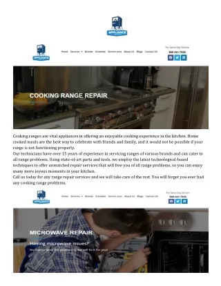 cooking ranges are vital appliances in offering