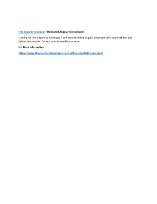 hire angular developer dedicated angularjs