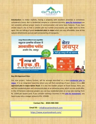 Invest Today in Real Estate Property of Jaipur
