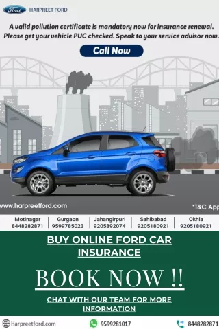 Buy online Ford car insurance