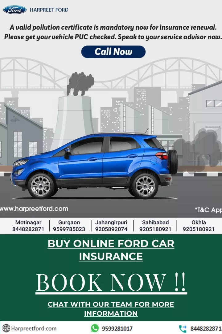 buy online ford car insurance book now
