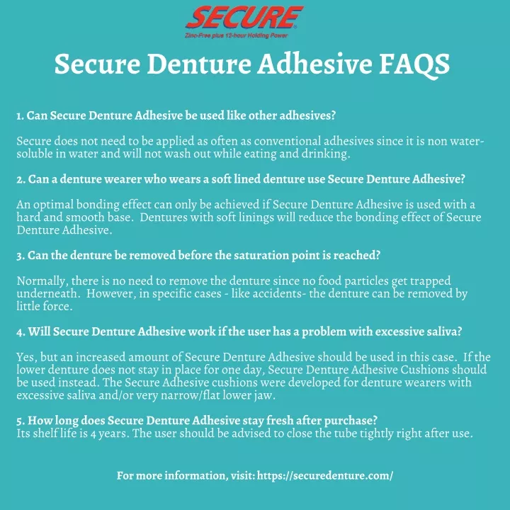 secure denture adhesive faqs