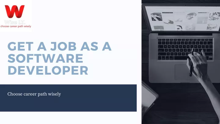 get a job as a software developer