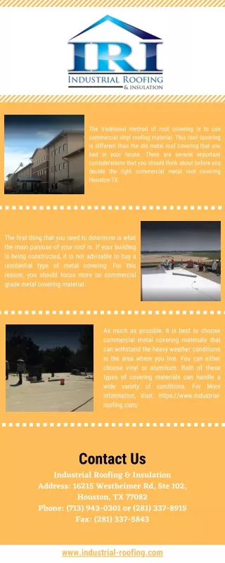 Commercial Roofing Houston TX