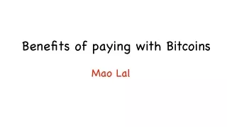 benefits of paying with bitcoins