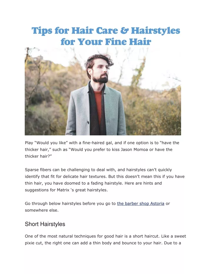 tips for hair care hairstyles for your fine hair