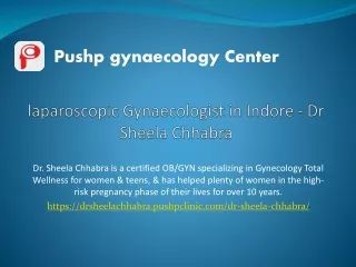 Laparoscopic Gynaecologist in Indore | Dr Sheela Chhabra