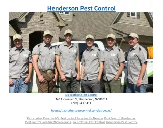 henderson pest control