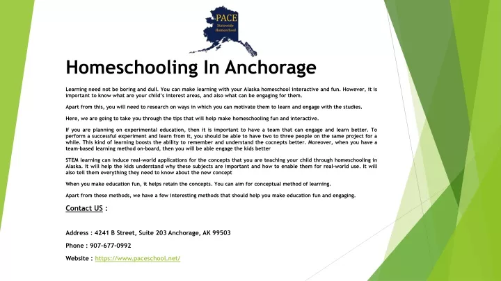 homeschooling in anchorage