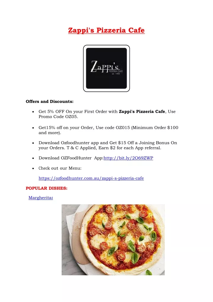 zappi s pizzeria cafe