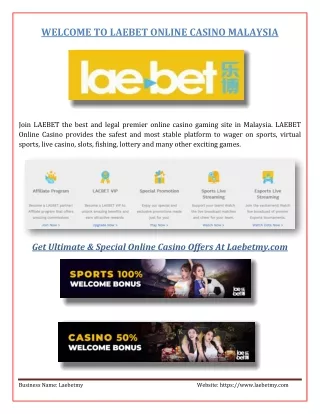 LAEBET - Online Casino Malaysia