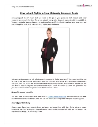 blog1 seven women maternity