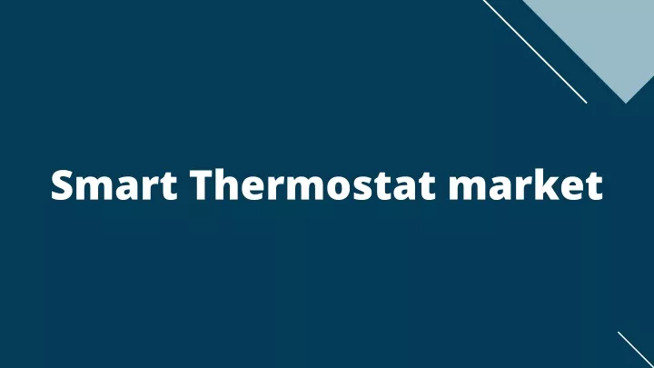 smart thermostat market