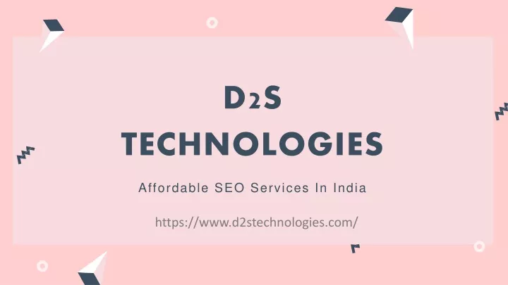 d2s technologies affordable seo services in india