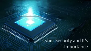 Cyber Security Service and it's importance