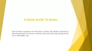 a quick guide to botox
