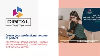 Professional Resume writing service USA: The Digital Tantra