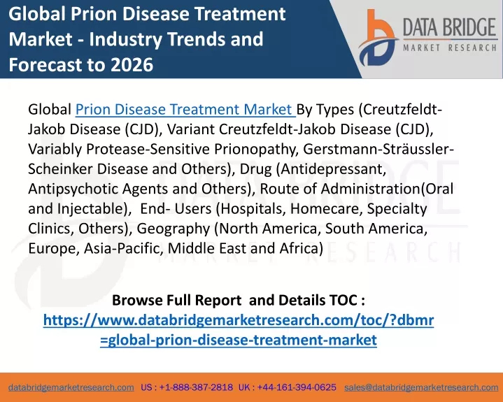 global prion disease treatment market industry