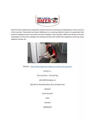 electrical home appliances equipment requires