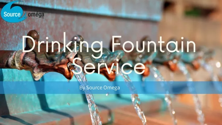 drinking fountain service