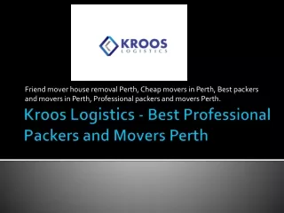 Best Services provider for removalists perth in Australia