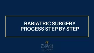 Bariatric Surgery Process Step by Step - Maryland Baritrcs
