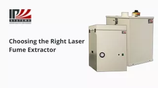 choosing the right laser fume extractor