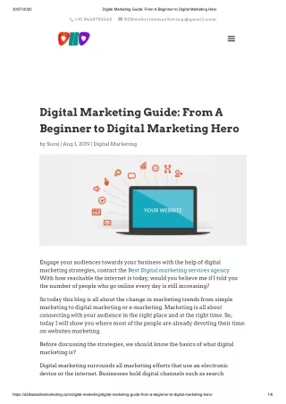 Digital Marketing Guide: From A Beginner to Digital Marketing Hero