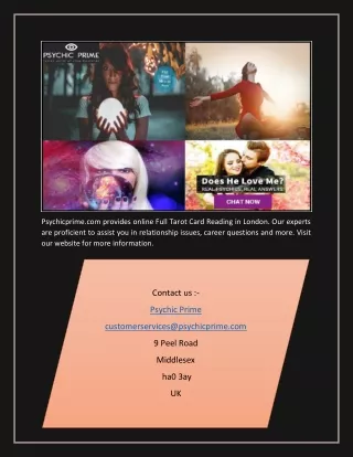 psychicprime com provides online full tarot card