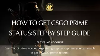 Buy CSGO Prime Ranked Accounts
