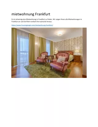 mietwohnung frankfurt