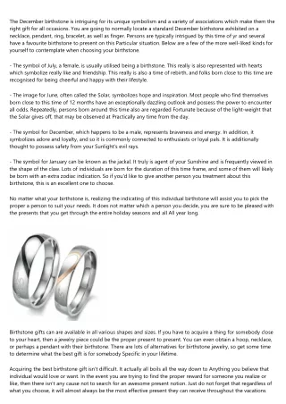 the december birthstone is intriguing