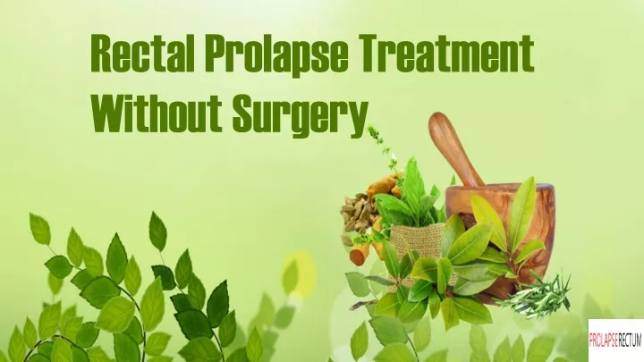 rectal prolapse treatment without surgery