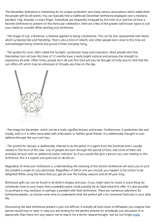 the december birthstone is interesting