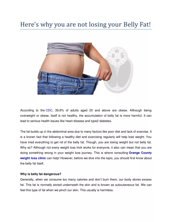 here s why you are not losing your belly fat