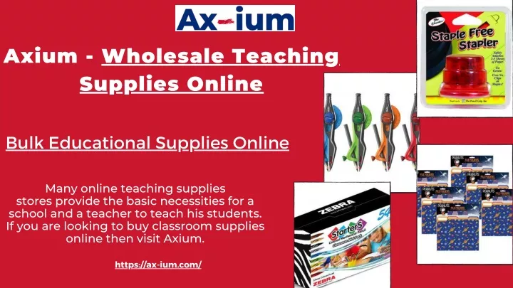 axium wholesale teaching supplies online