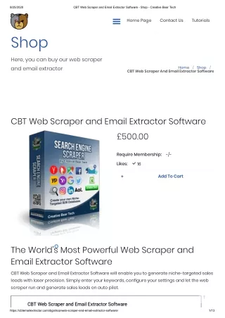 CBT Web Scraper and Email Extractor Software
