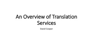 An Overview of Translation Services