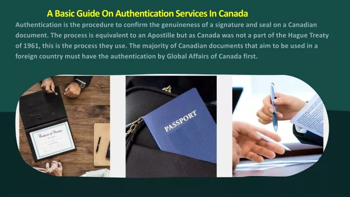 a basic guide on authentication services in canada