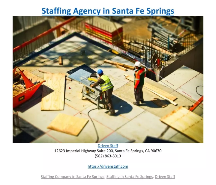 staffing agency in santa fe springs