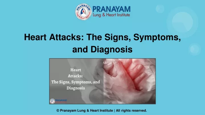 heart attacks the signs symptoms and diagnosis
