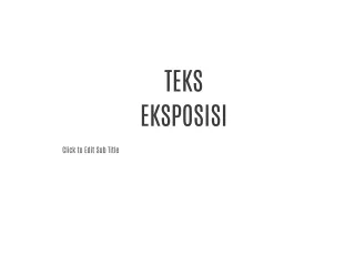 TEKS EKSPOSISI KELAS 10 SMK