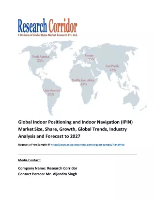 Indoor Positioning and Indoor Navigation (IPIN) Market Global Industry Growth, Market Size, Market Share and Forecast 20