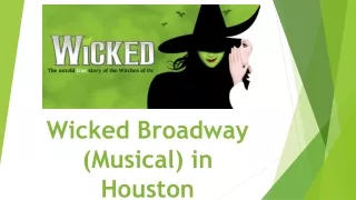 Wicked Broadway The Musical