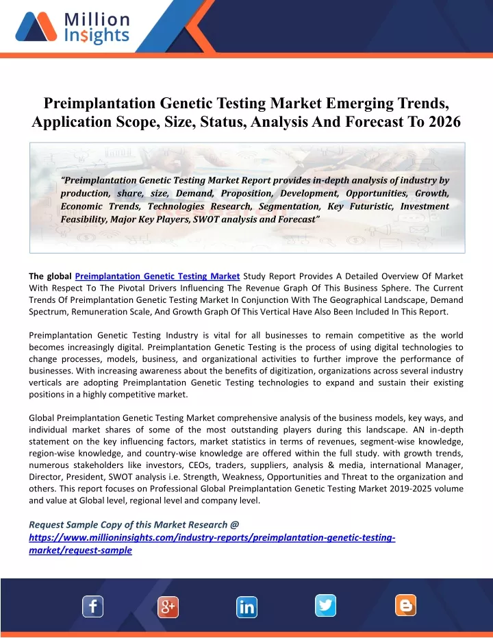 preimplantation genetic testing market emerging