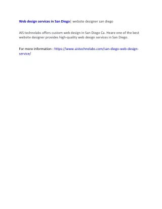 web design services in san diego website designer
